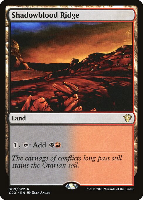 Shadowblood Ridge (309) - Commander 2020