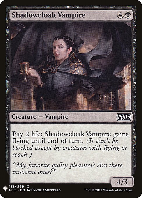 Shadowcloak Vampire (M15-113) - The List