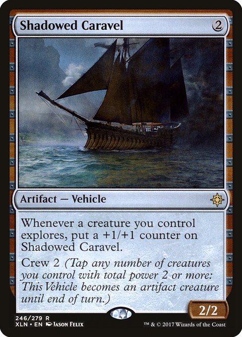 Shadowed Caravel (246) (Foil) - Ixalan