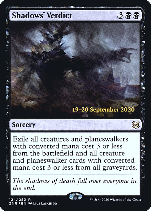 Shadows' Verdict (124s) (Foil) - Zendikar Rising Promos
