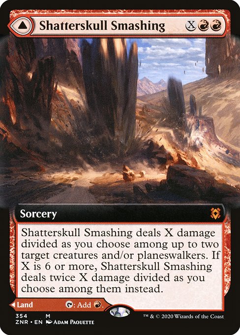 Shatterskull Smashing // Shatterskull, the Hammer Pass (354) - EXTENDED ART - Zendikar Rising