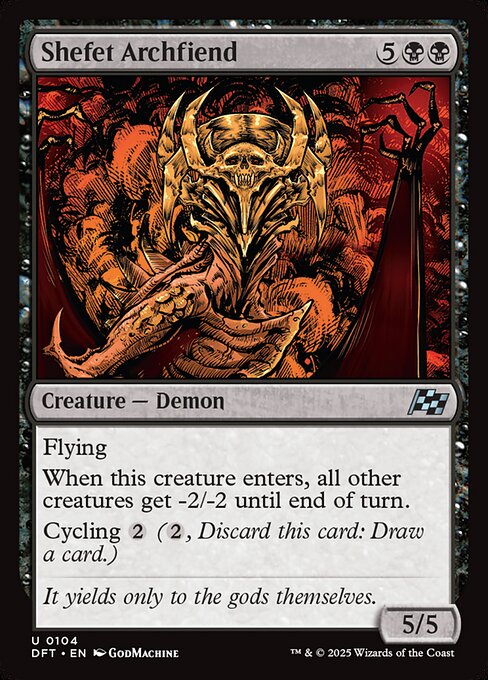 Shefet Archfiend (104) (Foil) - Aetherdrift
