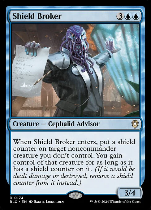 Shield Broker (174) - Bloomburrow Commander