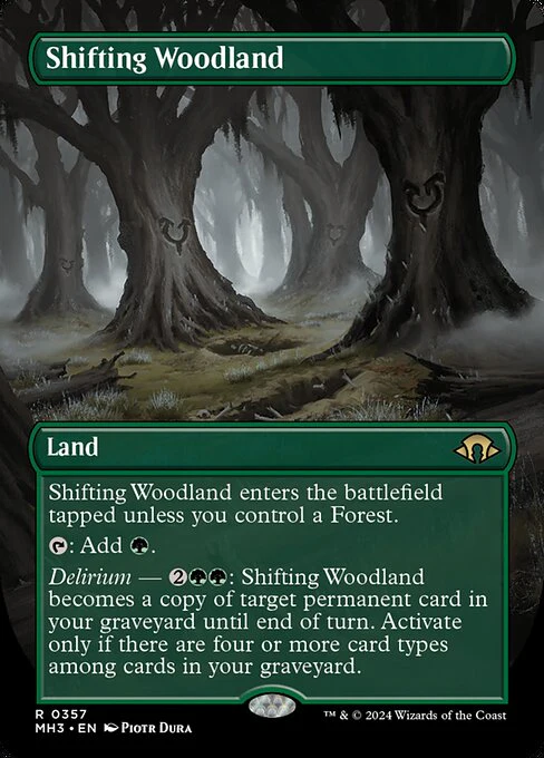 Shifting Woodland (357) - BORDERLESS - FULL ART - Modern Horizons 3