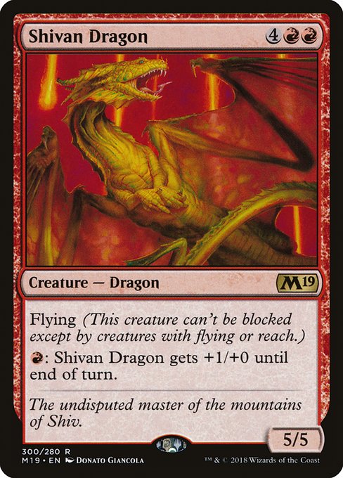 Shivan Dragon (300) - Core Set 2019