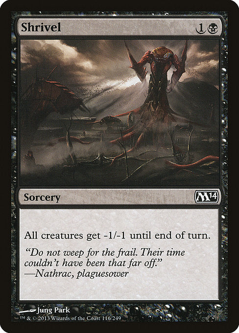 Shrivel (116) (Foil) - Magic 2014