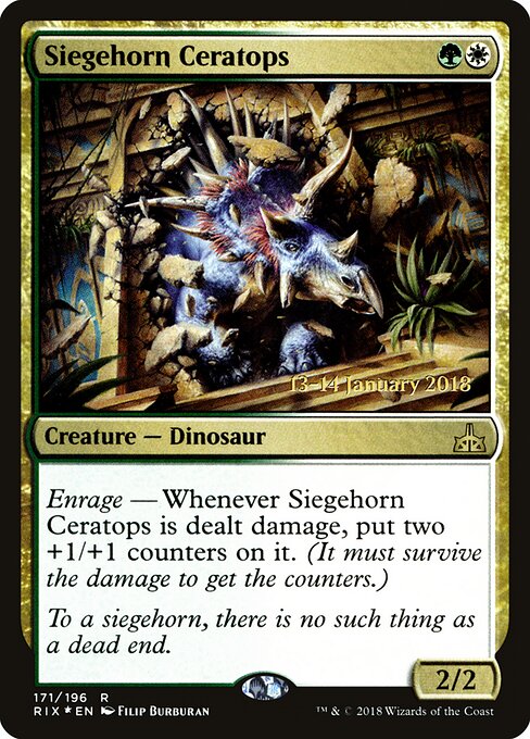 Siegehorn Ceratops (171s) (Foil) - Rivals of Ixalan Promos