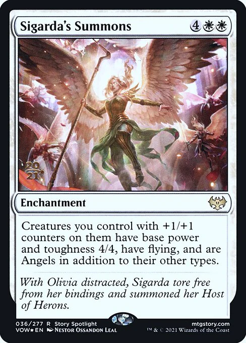 Sigarda's Summons (36s) (Foil) - Innistrad: Crimson Vow Promos