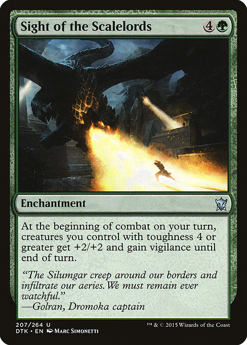 Sight of the Scalelords (207) (Foil) - Dragons of Tarkir