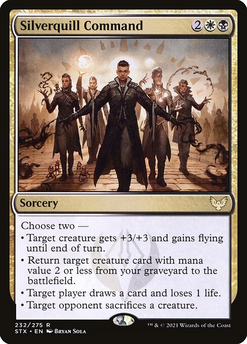 Silverquill Command (232) (Foil) - Strixhaven: School of Mages