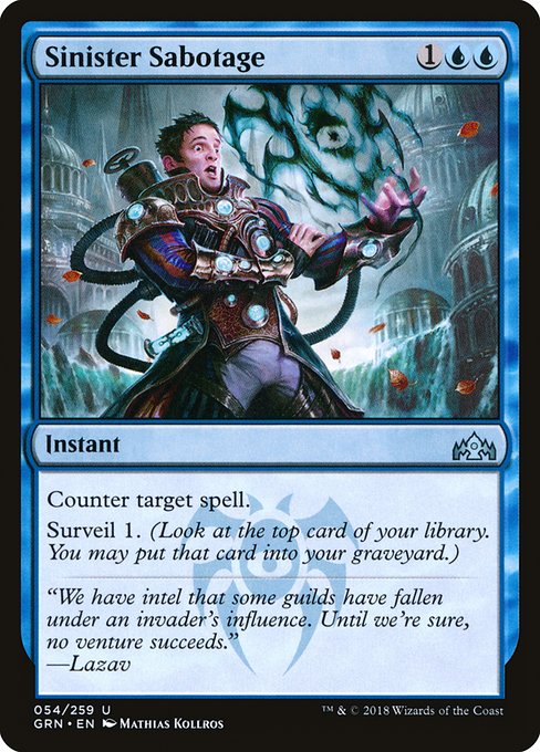 Sinister Sabotage (54) - Guilds of Ravnica