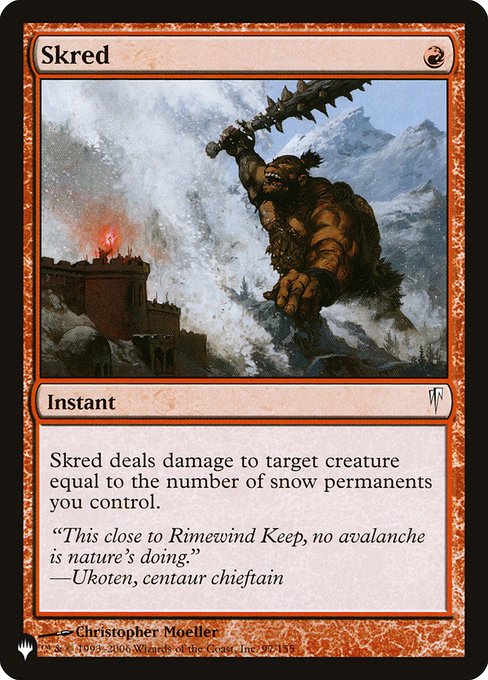 Skred (CSP-97) - The List