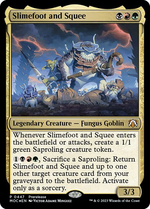 Slimefoot and Squee (447) (Foil) - March of the Machine Commander