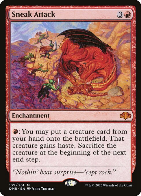 Sneak Attack (139) (Foil) - Dominaria Remastered
