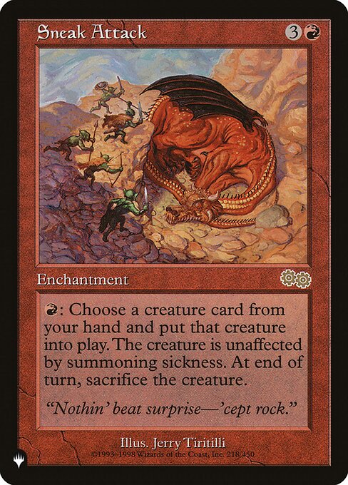 Sneak Attack (USG-218) - The List
