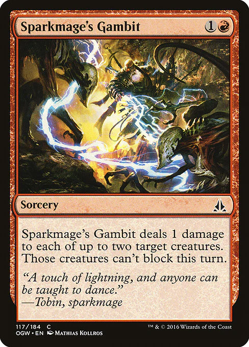 Sparkmage's Gambit (117) (Foil) - Oath of the Gatewatch