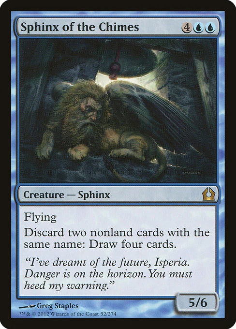 Sphinx of the Chimes (52) (Foil) - Return to Ravnica