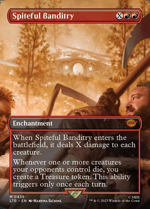 Spiteful Banditry (439) - BORDERLESS - FULL ART - The Lord of the Rings: Tales of Middle-earth