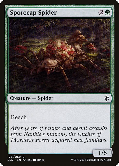 Sporecap Spider (176) (Foil) - Throne of Eldraine