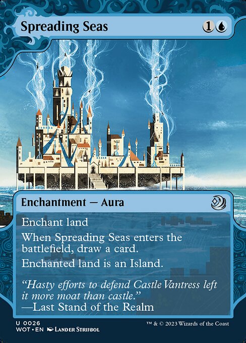 Spreading Seas (26) - BORDERLESS - Wilds of Eldraine: Enchanting Tales