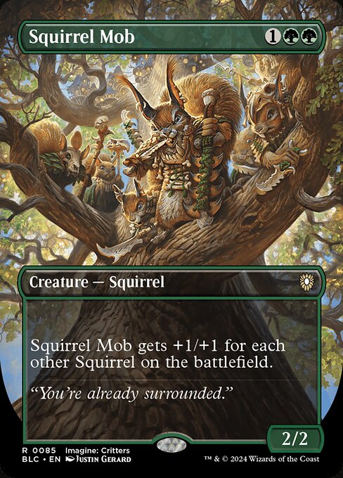Squirrel Mob (85) - BORDERLESS - Bloomburrow Commander