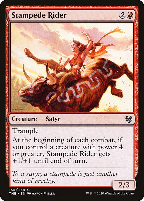 Stampede Rider (155) (Foil) - Theros Beyond Death