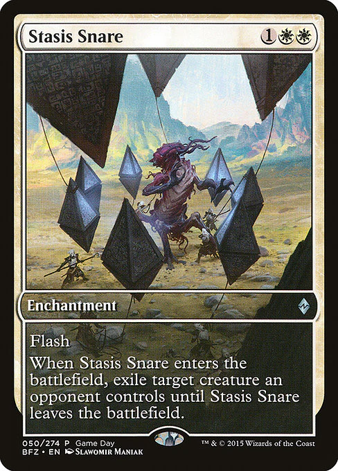 Stasis Snare (50) - FULL ART - Battle for Zendikar Promos