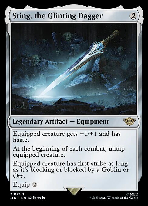 Sting, the Glinting Dagger (250) (Foil) - The Lord of the Rings: Tales of Middle-earth
