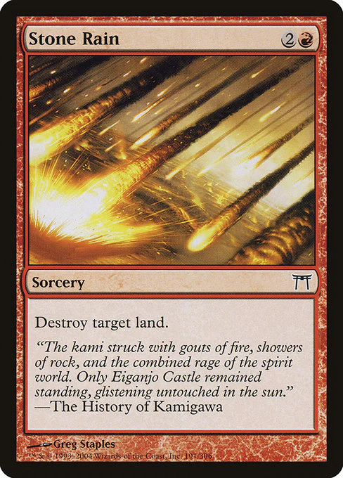 Stone Rain (191) (Foil) - Champions of Kamigawa