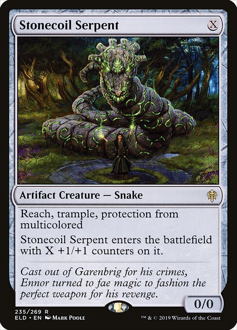 Stonecoil Serpent (235) - Throne of Eldraine