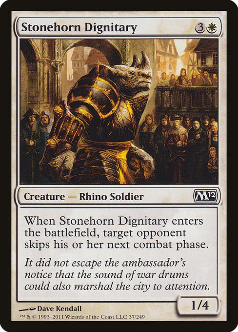 Stonehorn Dignitary (37) (Foil) - Magic 2012