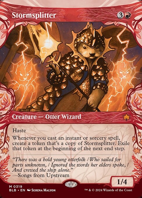 Stormsplitter (319) - BORDERLESS (Foil) - Bloomburrow