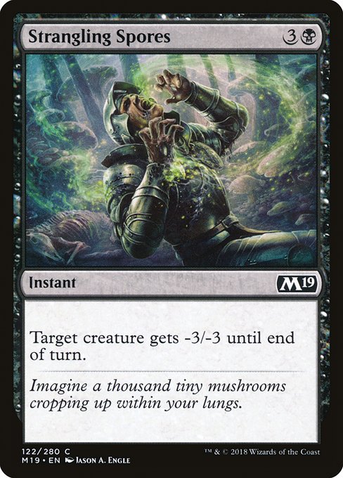Strangling Spores (122) (Foil) - Core Set 2019