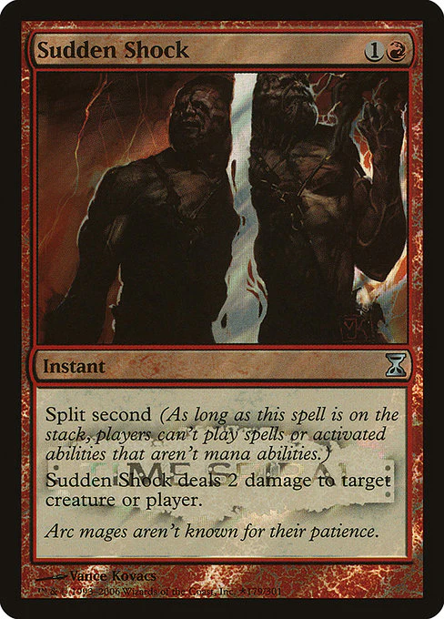 Sudden Shock (179★) (Foil) - Time Spiral Promos