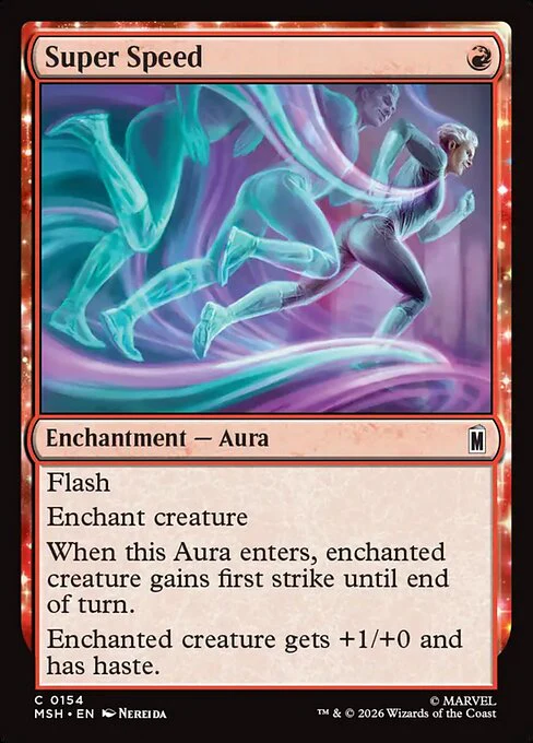 Super Speed (154) (Foil) - Marvel Super Heroes