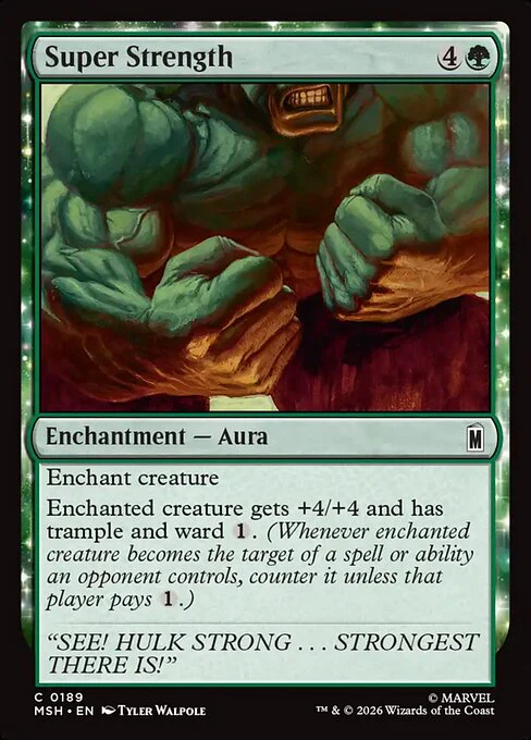 Super Strength (189) (Foil) - Marvel Super Heroes