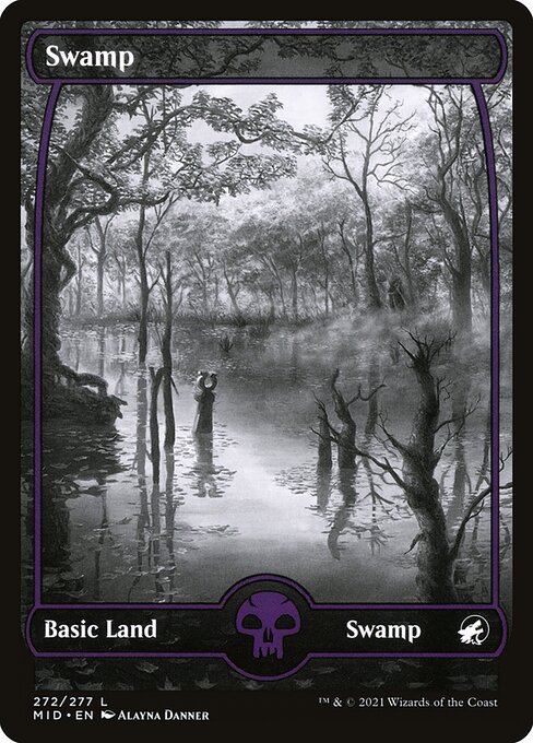 Swamp (272) - SHOWCASE - FULL ART - Innistrad: Midnight Hunt