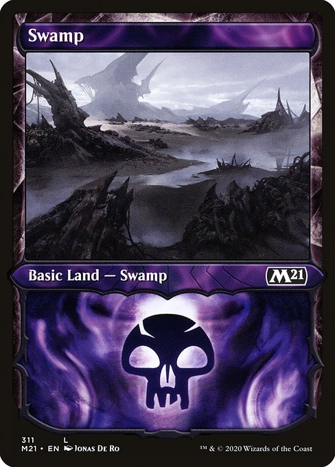 Swamp (311) - SHOWCASE - Core Set 2021