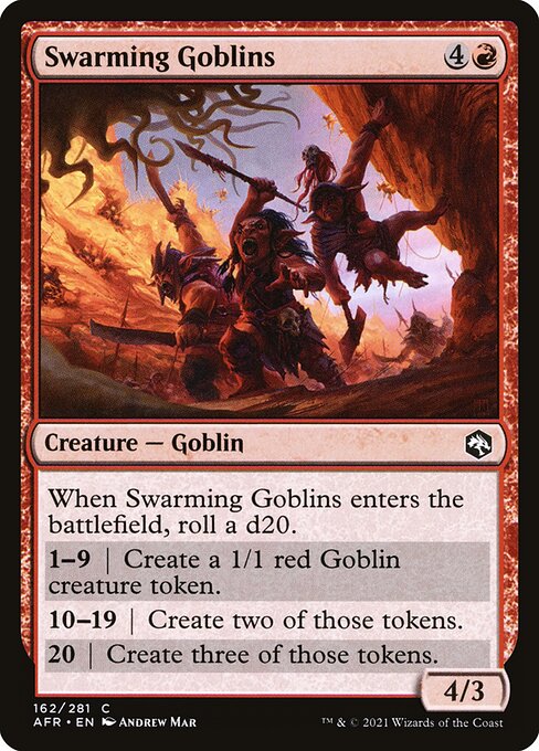Swarming Goblins (162) (Foil) - Adventures in the Forgotten Realms