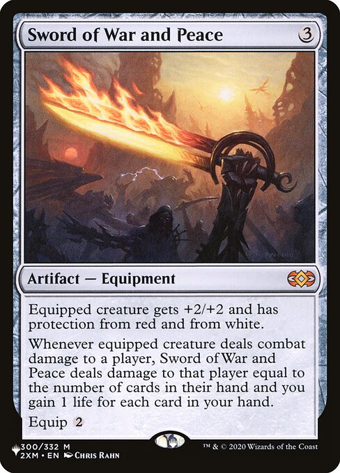 Sword of War and Peace (2XM-300) - The List