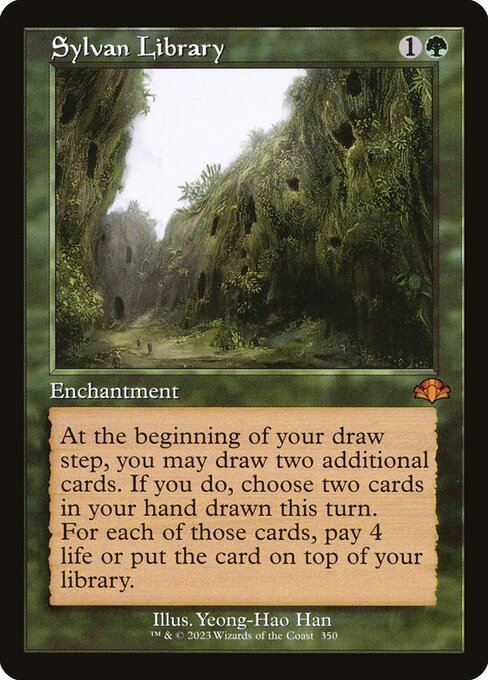 Sylvan Library (350) - Dominaria Remastered