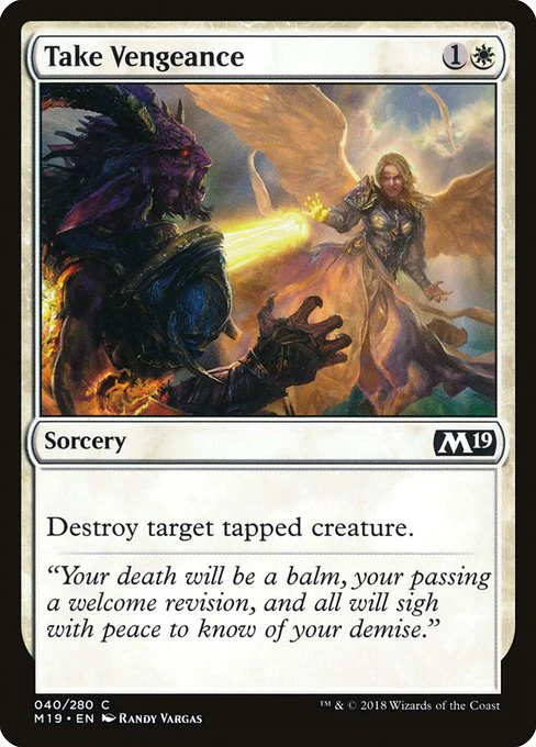 Take Vengeance (40) (Foil) - Core Set 2019