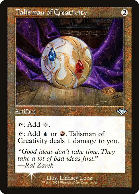 Talisman of Creativity (34) (Foil) - Modern Horizons 1 Timeshifts