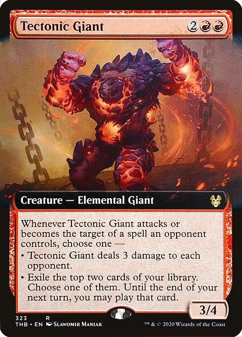 Tectonic Giant (323) - EXTENDED ART - Theros Beyond Death