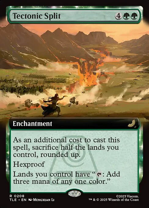 Tectonic Split (208) - EXTENDED ART (Foil) - Avatar: The Last Airbender Eternal