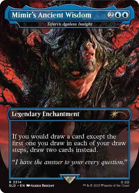 Teferi's Ageless Insight // Teferi's Ageless Insight (2214) - BORDERLESS - FULL ART - Secret Lair Drop