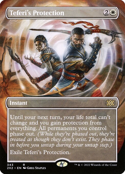 Teferi's Protection (343) - BORDERLESS - FULL ART - Double Masters 2022