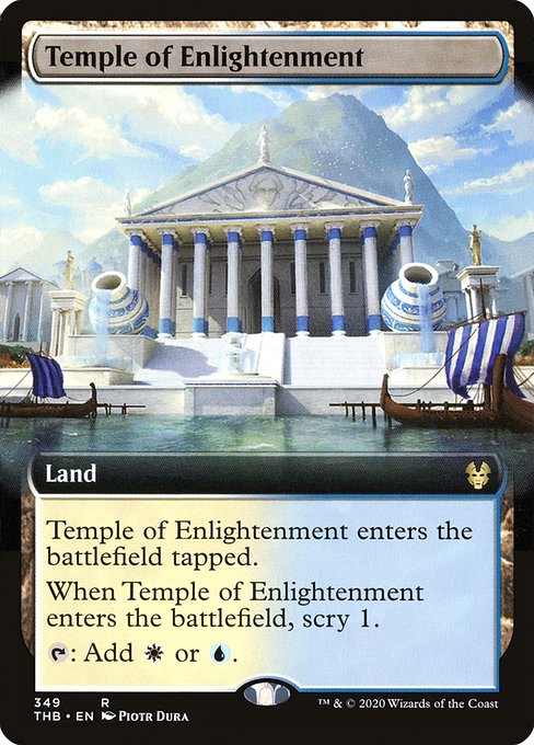 Temple of Enlightenment (349) - EXTENDED ART (Foil) - Theros Beyond Death