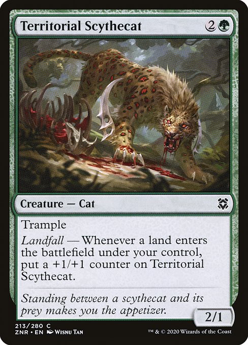 Territorial Scythecat (213) (Foil) - Zendikar Rising