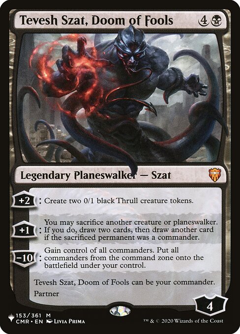 Tevesh Szat, Doom of Fools (CMR-153) - The List